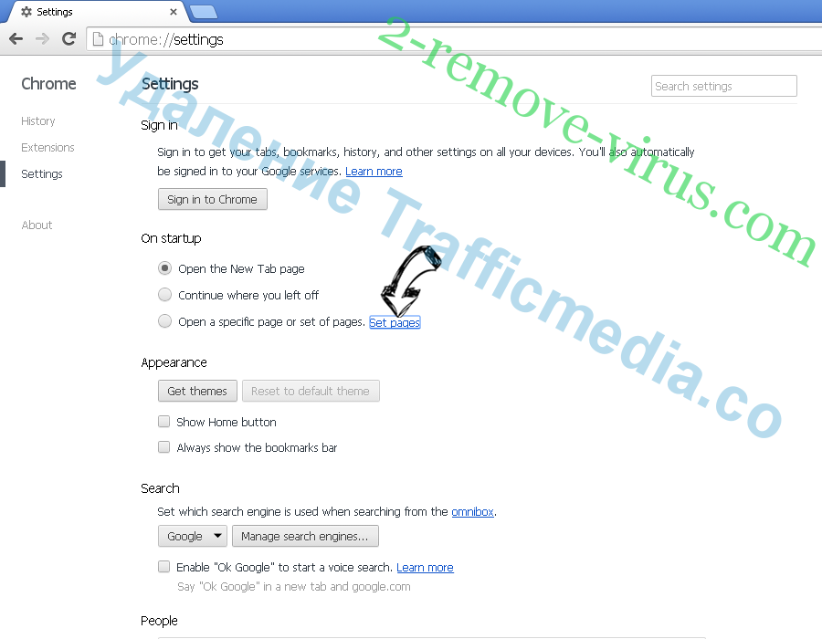 Symbiostock.info Chrome settings