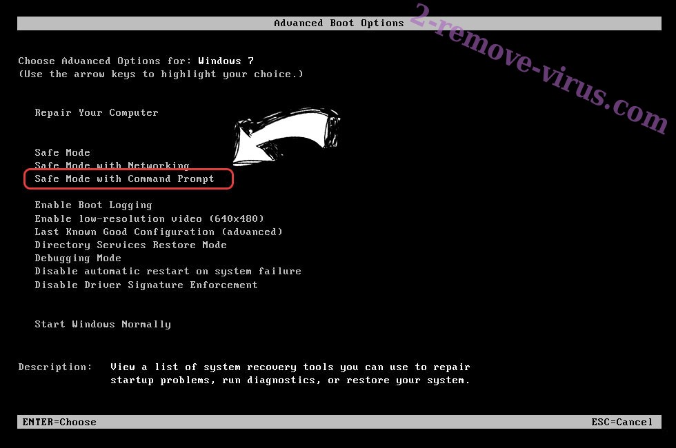 Windows boot menu - command prompt