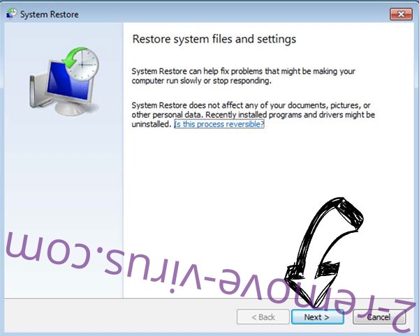 Get rid of Vfgj Ransomware - restore init
