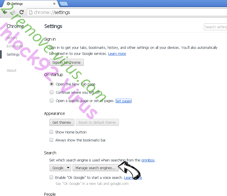 Unlock92 Virus Chrome extensions disable