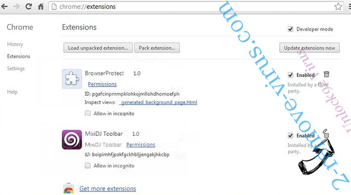 Unlock92 Virus Chrome extensions remove