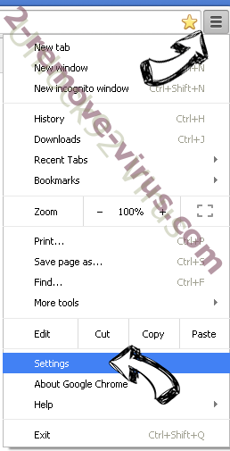 Searchbaron.com virus Chrome menu