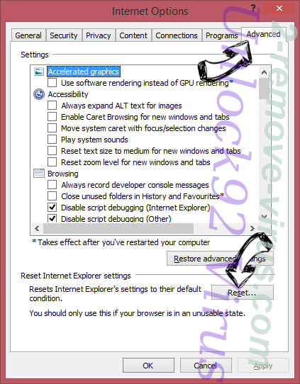 Unlock92 Virus IE reset browser
