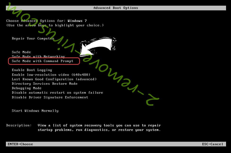 Windows boot menu - command prompt