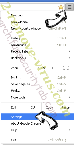 Onesearchbox.com Chrome menu
