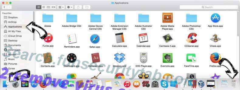 Search.funsecuritytab.com removal from MAC OS X