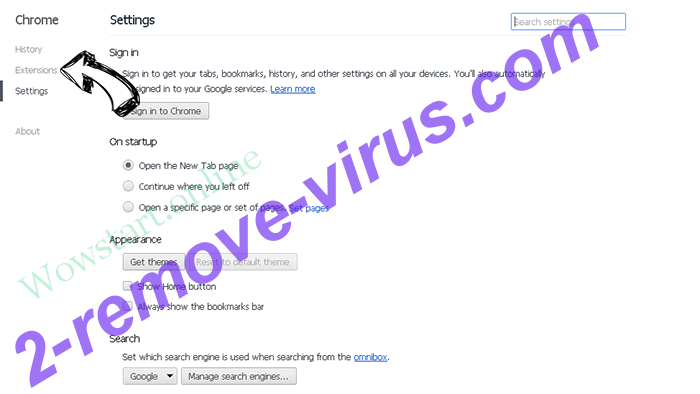 Neitrino ransomware Chrome settings