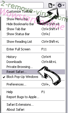 Wowstart.online Safari reset menu