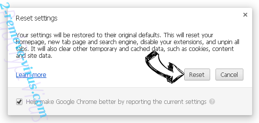 Blast Search Browser Virus Chrome reset