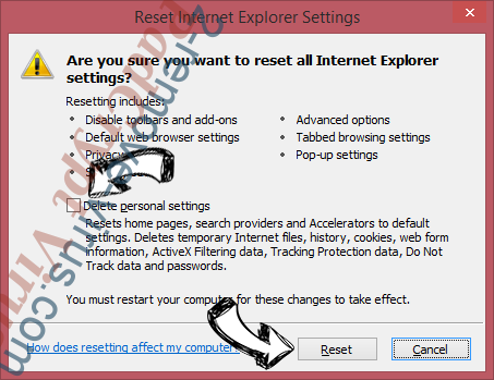 Blast Search Browser Virus IE reset