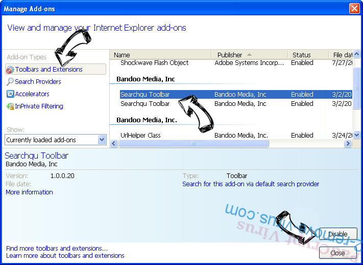 d8yI+Hf7rX Extension Virus IE toolbars and extensions