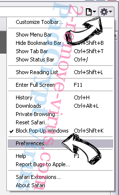 Blast Search Browser Virus Safari menu