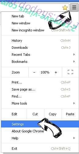 search.trendsearch.online Chrome menu