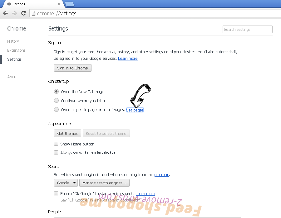 Searchcontrol.co Chrome settings