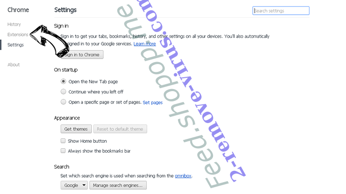 Newstext.biz Chrome settings