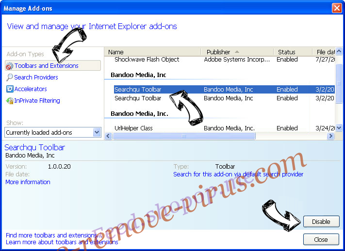 search.searchyourea.com IE toolbars and extensions