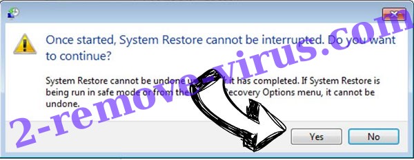 Mynvhefutrx Ransomware removal - restore message