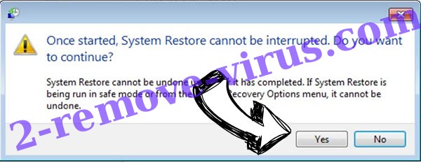 Cypress ransomware removal - restore message