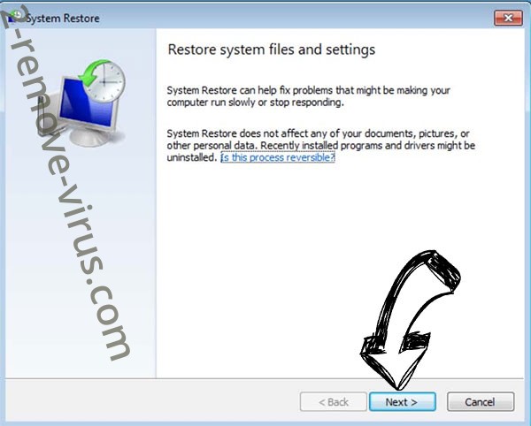 Get rid of .Ufwj file virus Ransomware - restore init