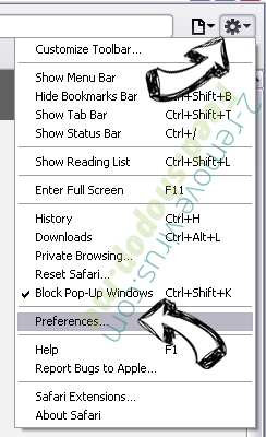 Findfrequency.com Safari menu