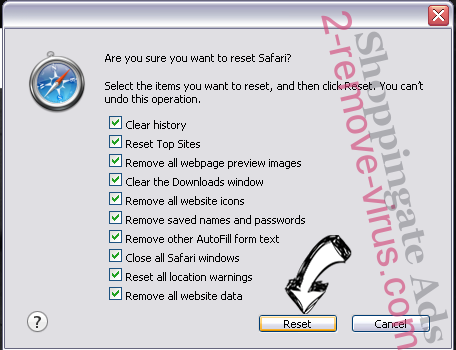 Baby Setup virus Safari reset