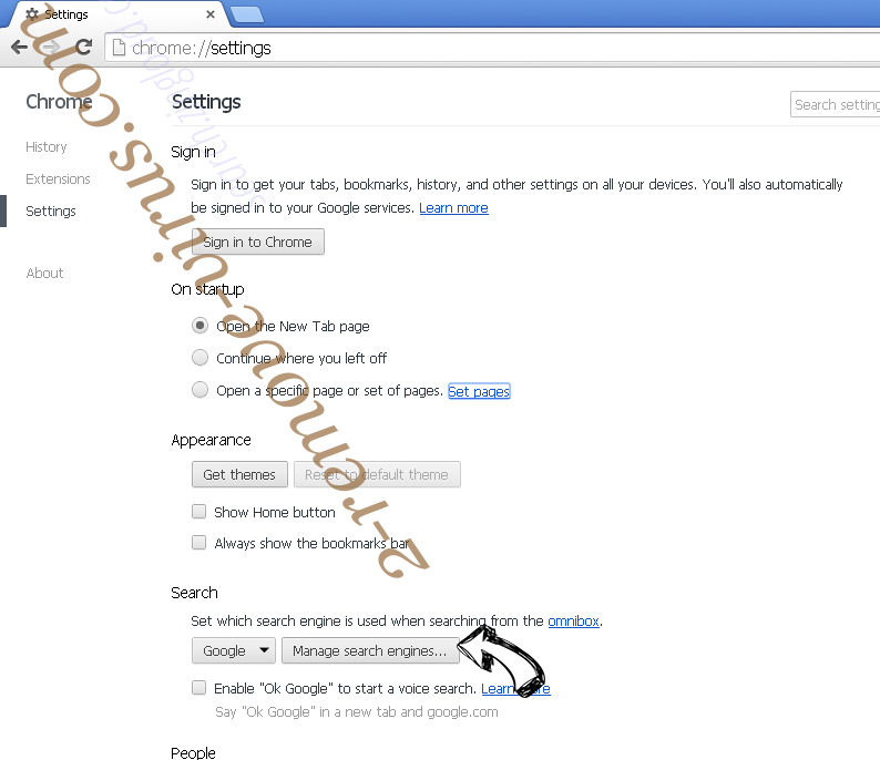 SearchGamez Chrome extensions disable