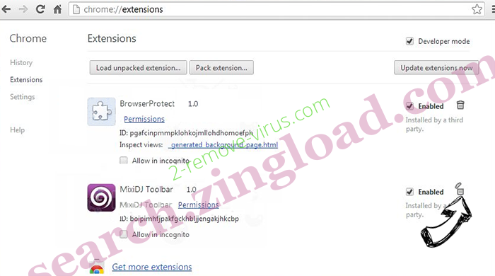 Microsoft System Security Alert Scam Chrome extensions remove