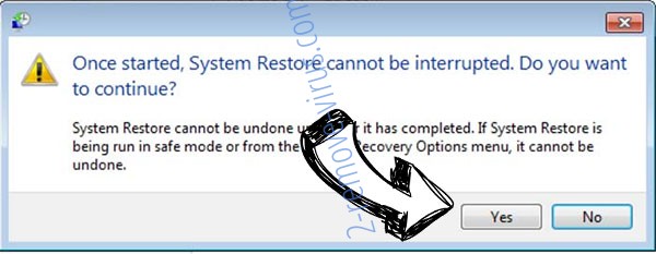 Kuus ransomware removal - restore message