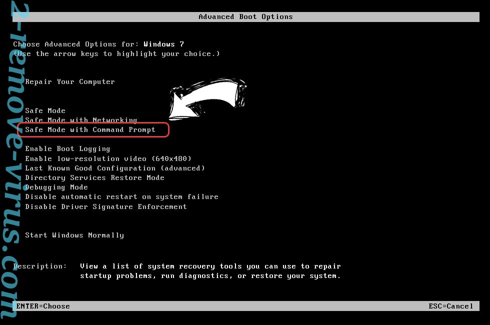 Windows boot menu - command prompt