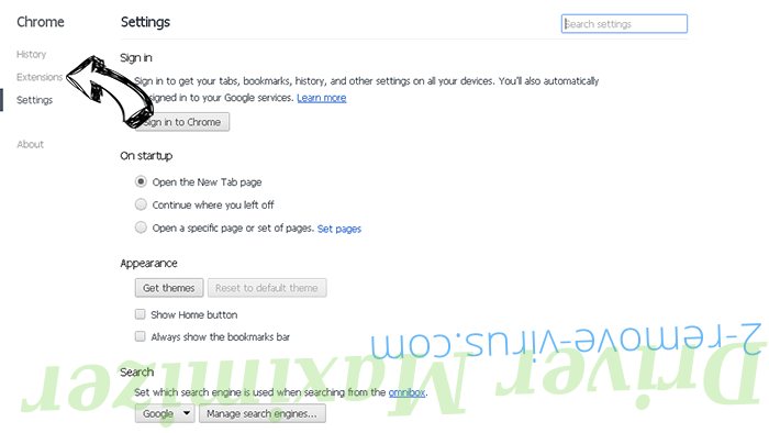 WinAD Chrome settings