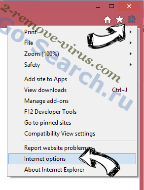 PopStop Search Virus IE options