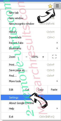 MyScrapNook Chrome menu