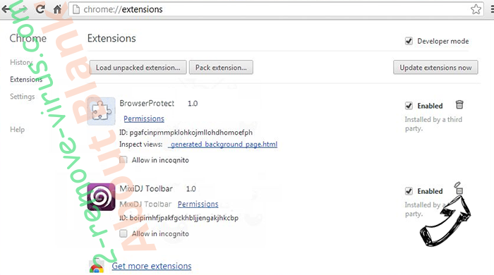 Searchitnow.info Chrome extensions remove