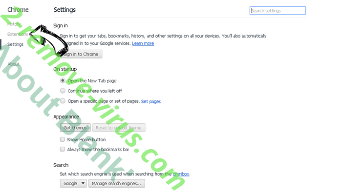 YourTemplateFinder Toolbar Chrome settings