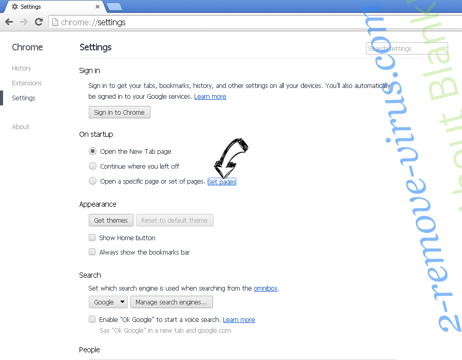 YourTemplateFinder Toolbar Chrome settings