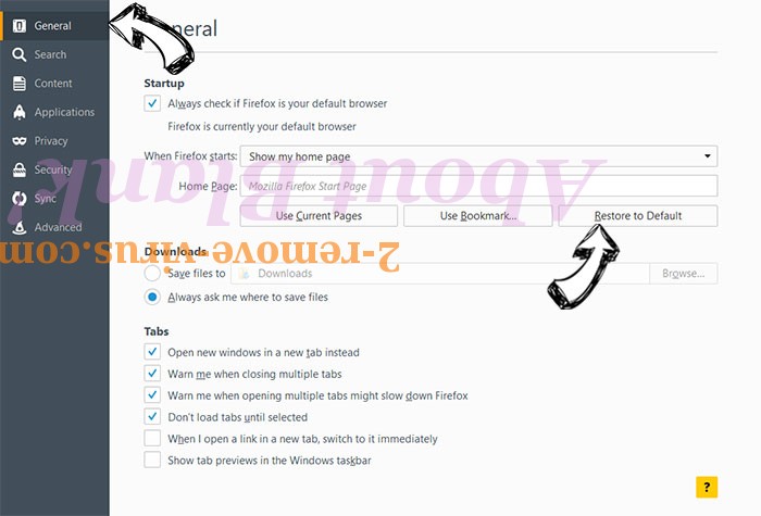 YourTemplateFinder Toolbar Firefox reset confirm