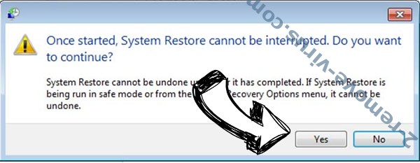 .Zepto File Virus removal - restore message