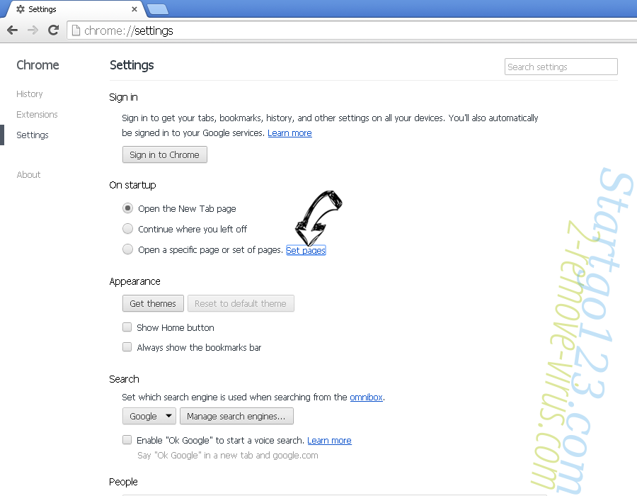 Cool Browser Ads Chrome settings