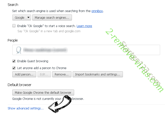 Pwr-search.com Chrome settings more