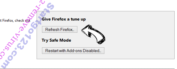 Search.safefinder.com Firefox reset