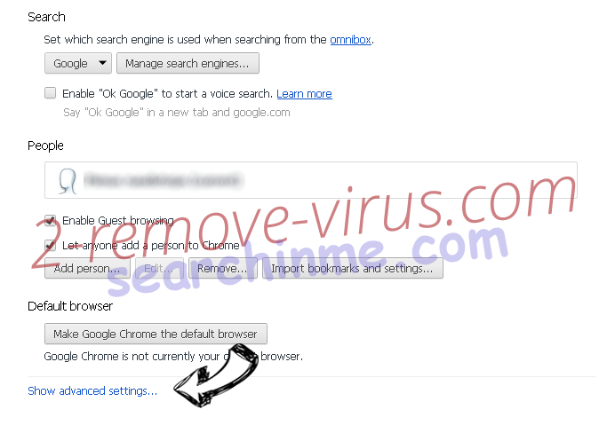 ExtendedTool adware Chrome settings more