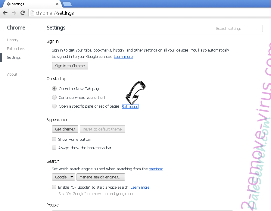 GoIncognitoSearch Chrome settings
