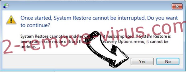 Sett4545 ransomware removal - restore message