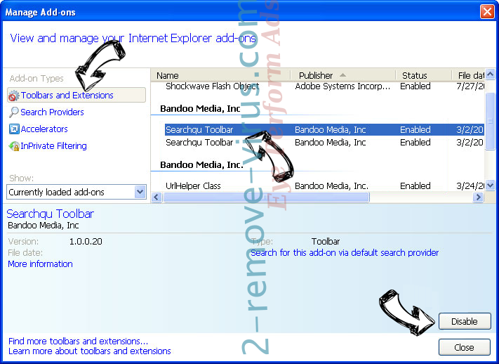 Search.onlinesearches.today IE toolbars and extensions