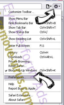 SectionBrowser Safari menu
