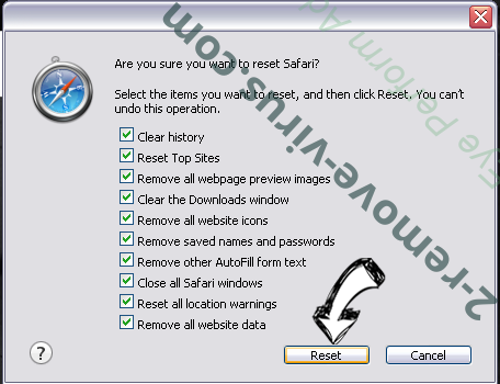 “Click Allow to download your file” Pop-up Scam Safari reset