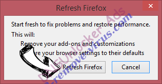 Clickpush.biz virus Firefox reset confirm