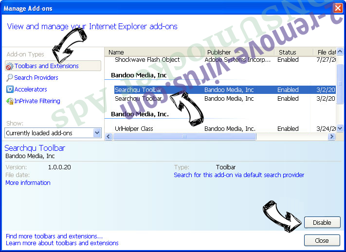 Coupon Club Adware IE toolbars and extensions