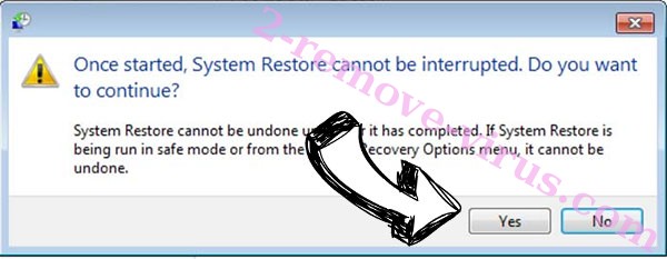 Tcprx ransomware removal - restore message