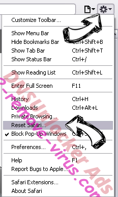 DNSUnlocker Ads Safari reset menu